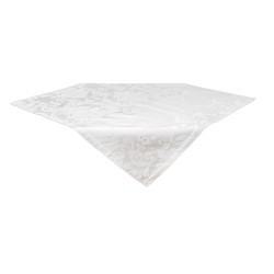 Fata de masa decorativa, model brocard, alb
